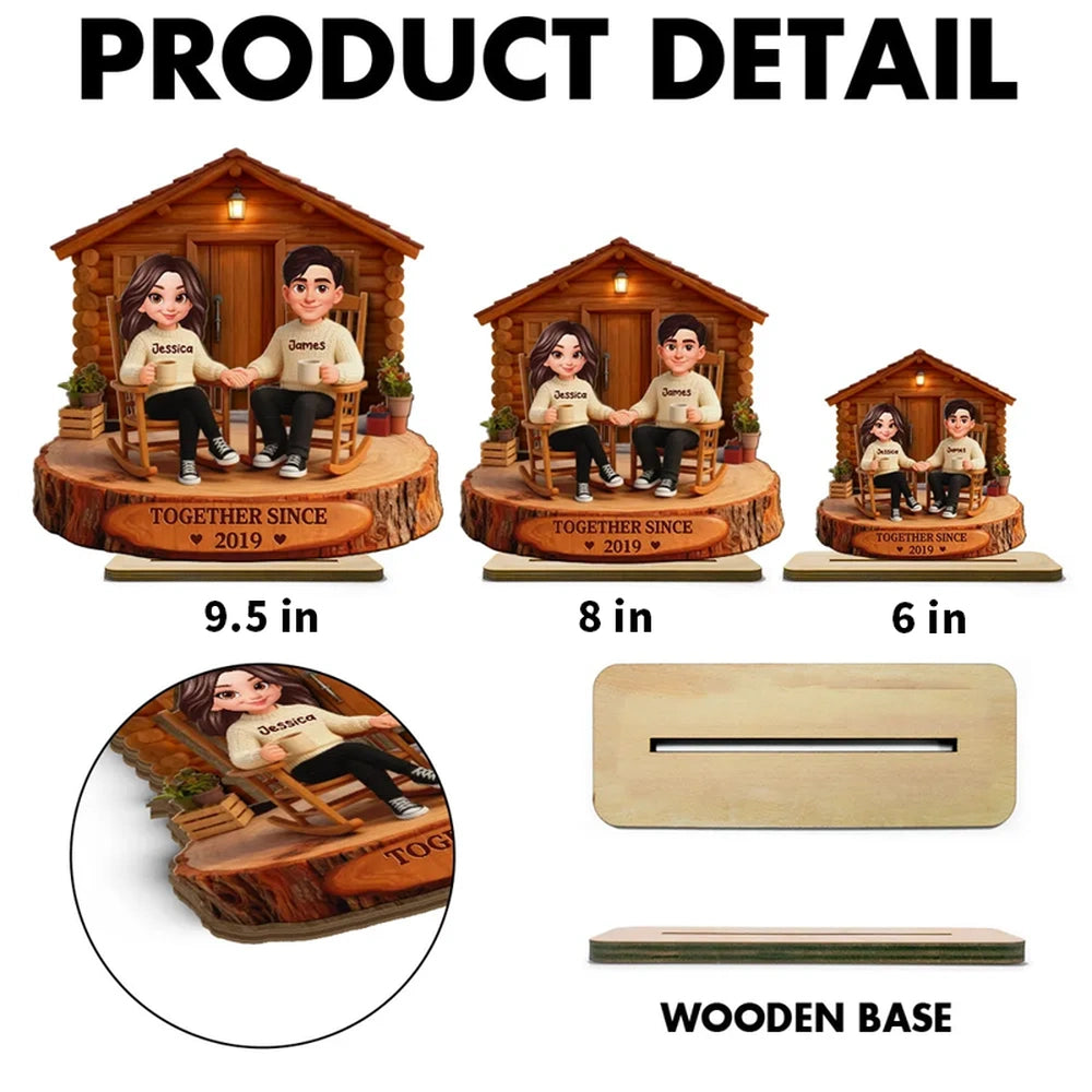 Personalized Couple Figurine for Seniors - Custom Anniversary Gift Plaque MagicInPrints