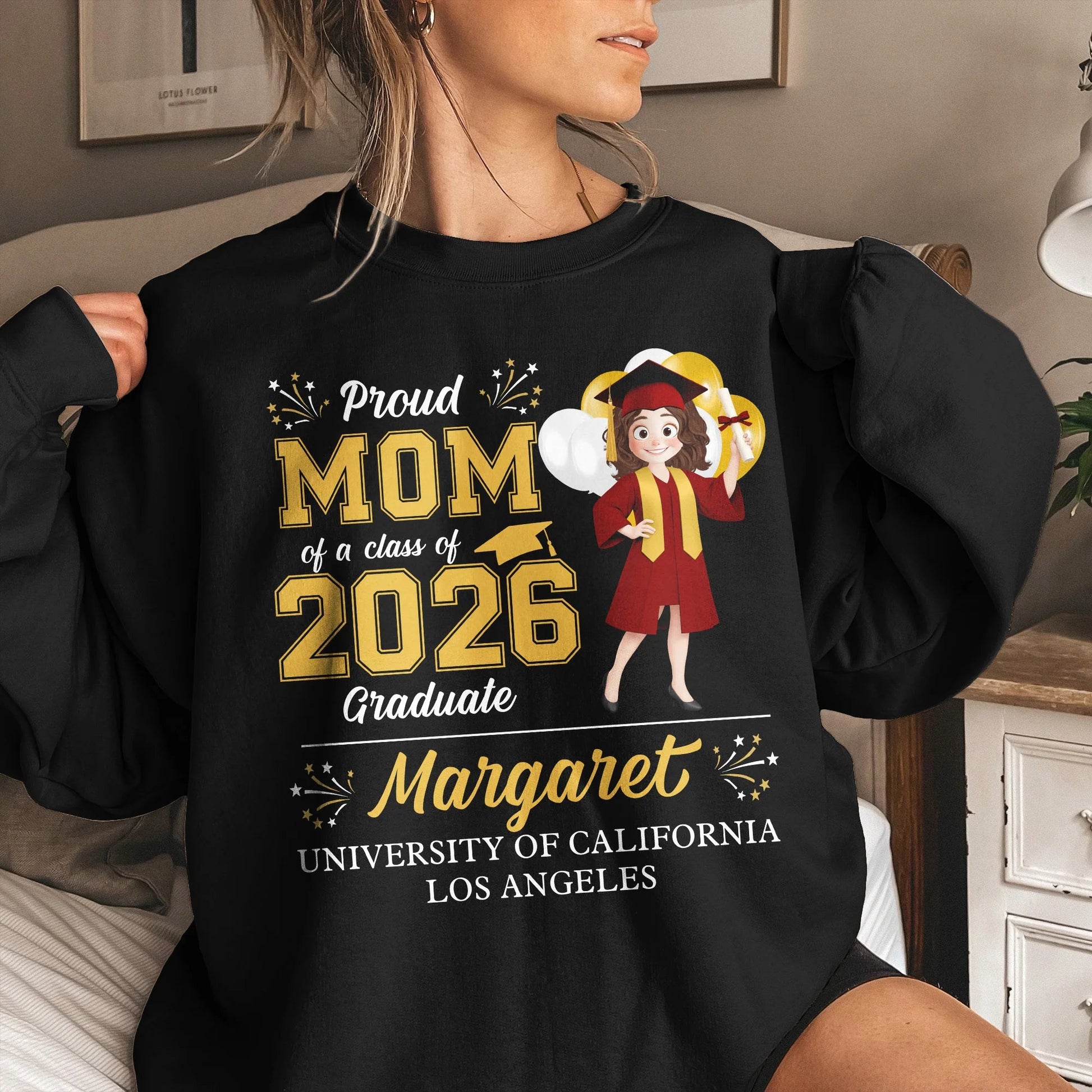 Personalized Family Graduation T-Shirts Class of 2026 - Proud Mom, Dad, Grandma Shirts Cloth MagicInPrints