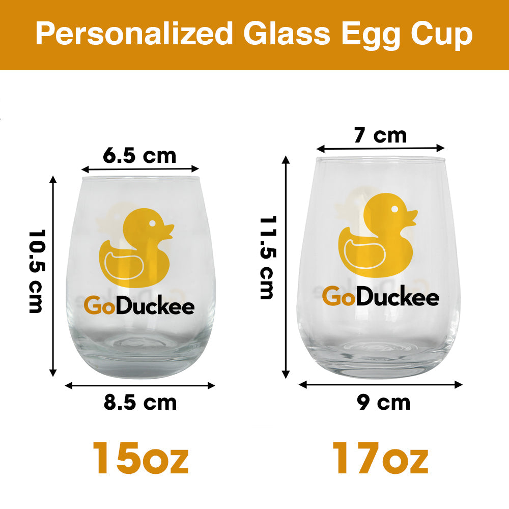 I Want to Grow Old With You - Funny Personalized Egg Cup for Couples Glass Egg Cup MagicInPrints