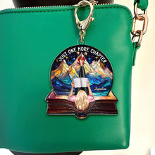 Load image into Gallery viewer, Personalized Book Lover Keychain - Just One More Chapter Keychains PopCulturePrints

