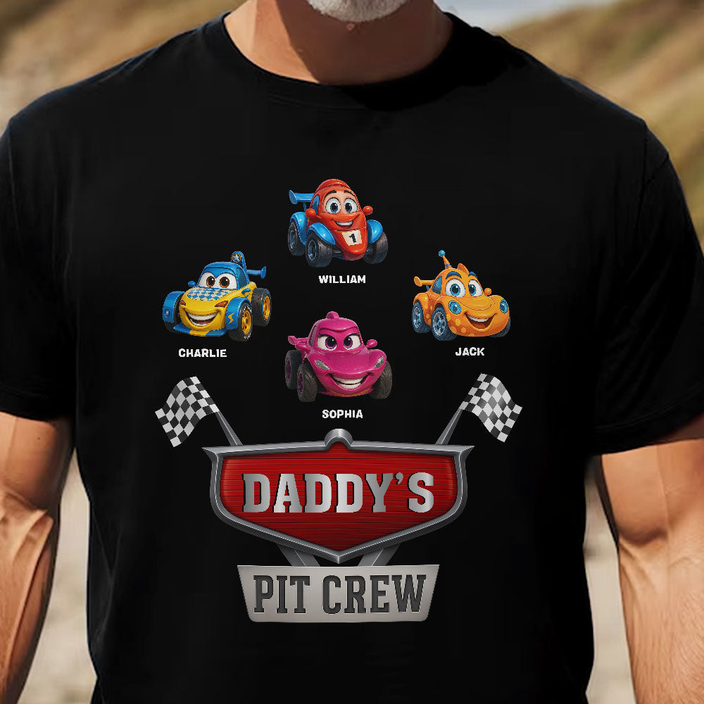 Personalized Daddy's Pit Crew T-Shirt for Kids - Fun Family Gift Cloth MagicInPrints