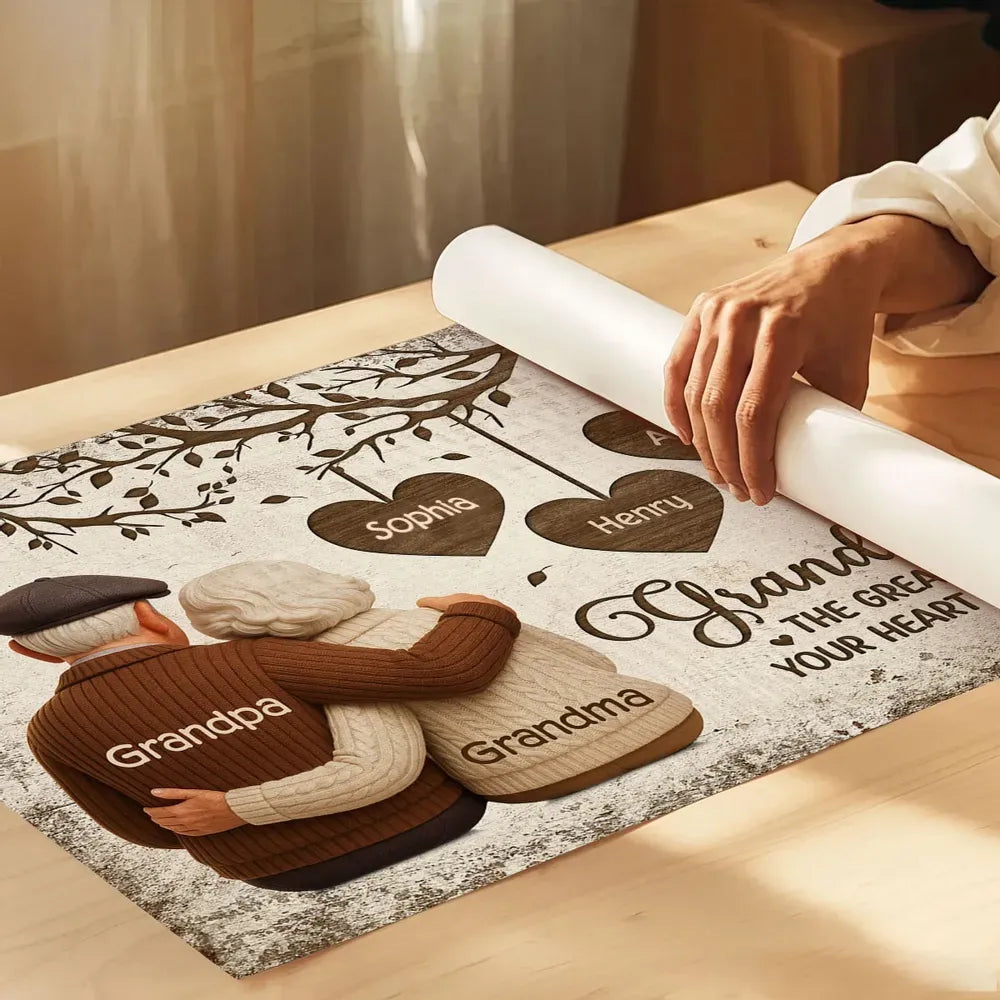 Personalized Grandparents Canvas Art for Family - Sentimental Home Decor Gift Poster or Canvas MagicInPrints