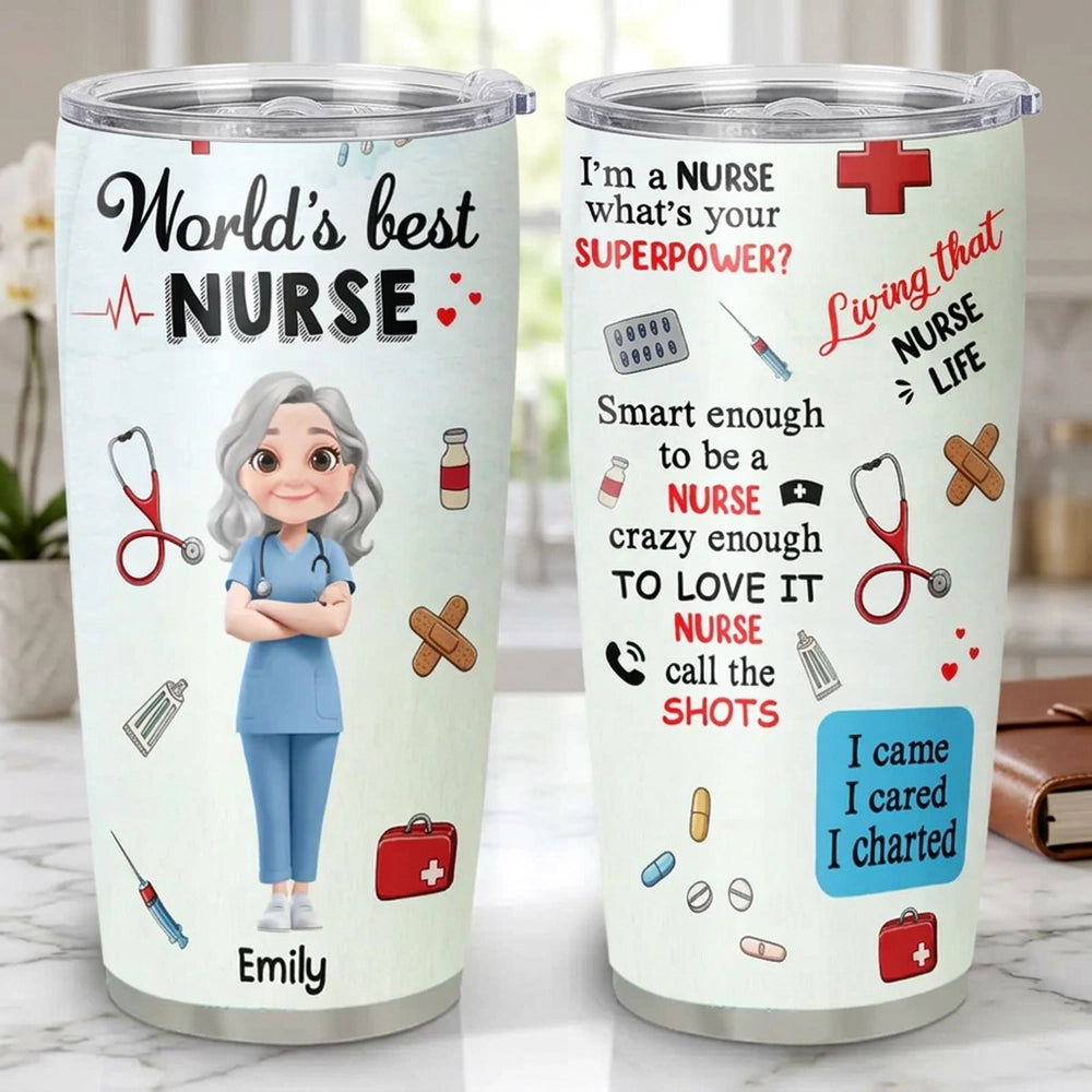 Personalized Nurse Tumbler for Healthcare Professionals - Appreciation Gift Cup MagicInPrints