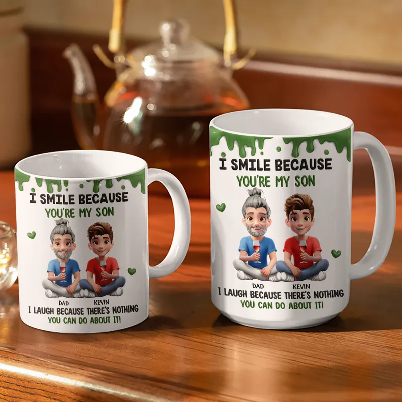 Personalized Mom and Son Mug - Funny Gift for Mother's Day or Birthday Cup MagicInPrints