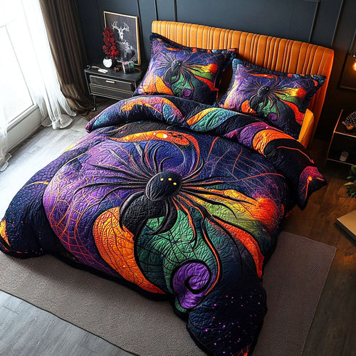 Embrace the Enchantment – Quilted Bedding Set – Gift for Spider Lovers Quilted Bedding Set V2 MagicInPrints