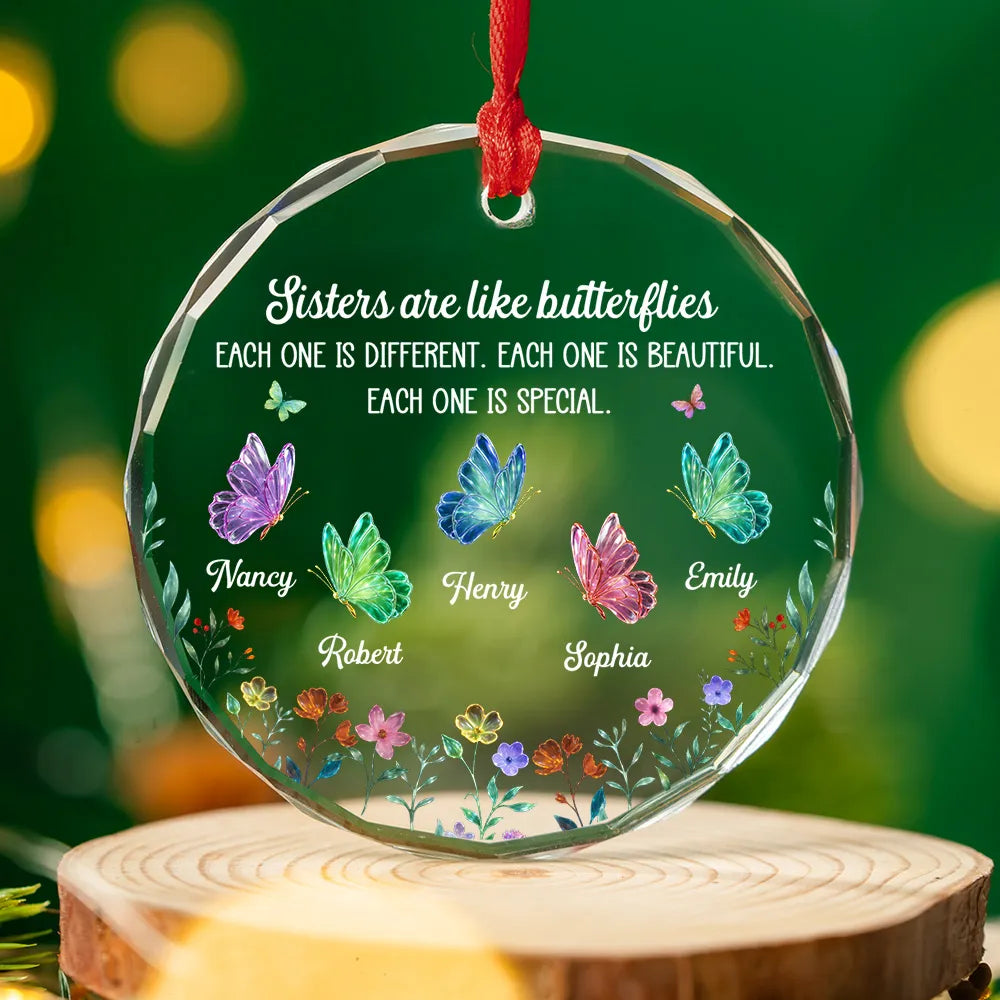 Personalized Sister Ornament - Butterfly Design for Christmas Ornament MagicInPrints