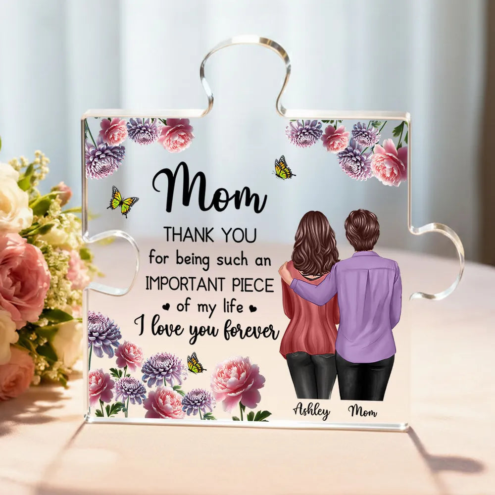 Personalized Acrylic Puzzle Piece for Mom - Sentimental Gift for Mother's Day Plaque MagicInPrints