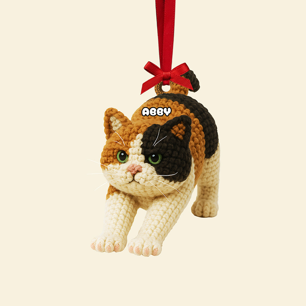 “Purrfect Holiday Memories” - Cute Cat Ornament, Personalized Gift for Cat Lovers Ornament MagicInPrints