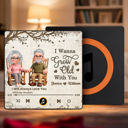 Personalized Music Plaque for Couples - Sentimental Gift for Anniversaries Fridge Magnet MagicInPrints