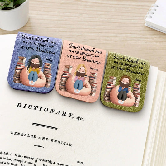 Personalized Leather Bookmark for Book Lovers - Relaxing Reading Gift Stationery MagicInPrints