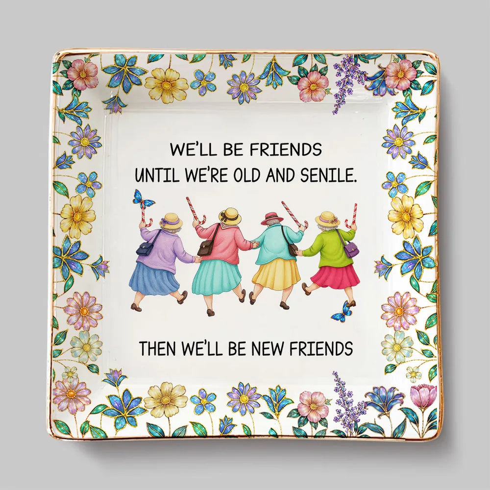 Personalized Friendship Decorative Plate for Women - Sentimental Gift for Friends Jewelry MagicInPrints