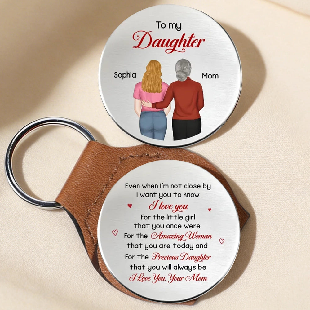 Personalized Keychain for Daughter - Sentimental Gift from Mom Keychain MagicInPrints