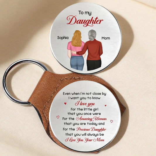 Personalized Keychain for Daughter - Sentimental Gift from Mom Keychain MagicInPrints
