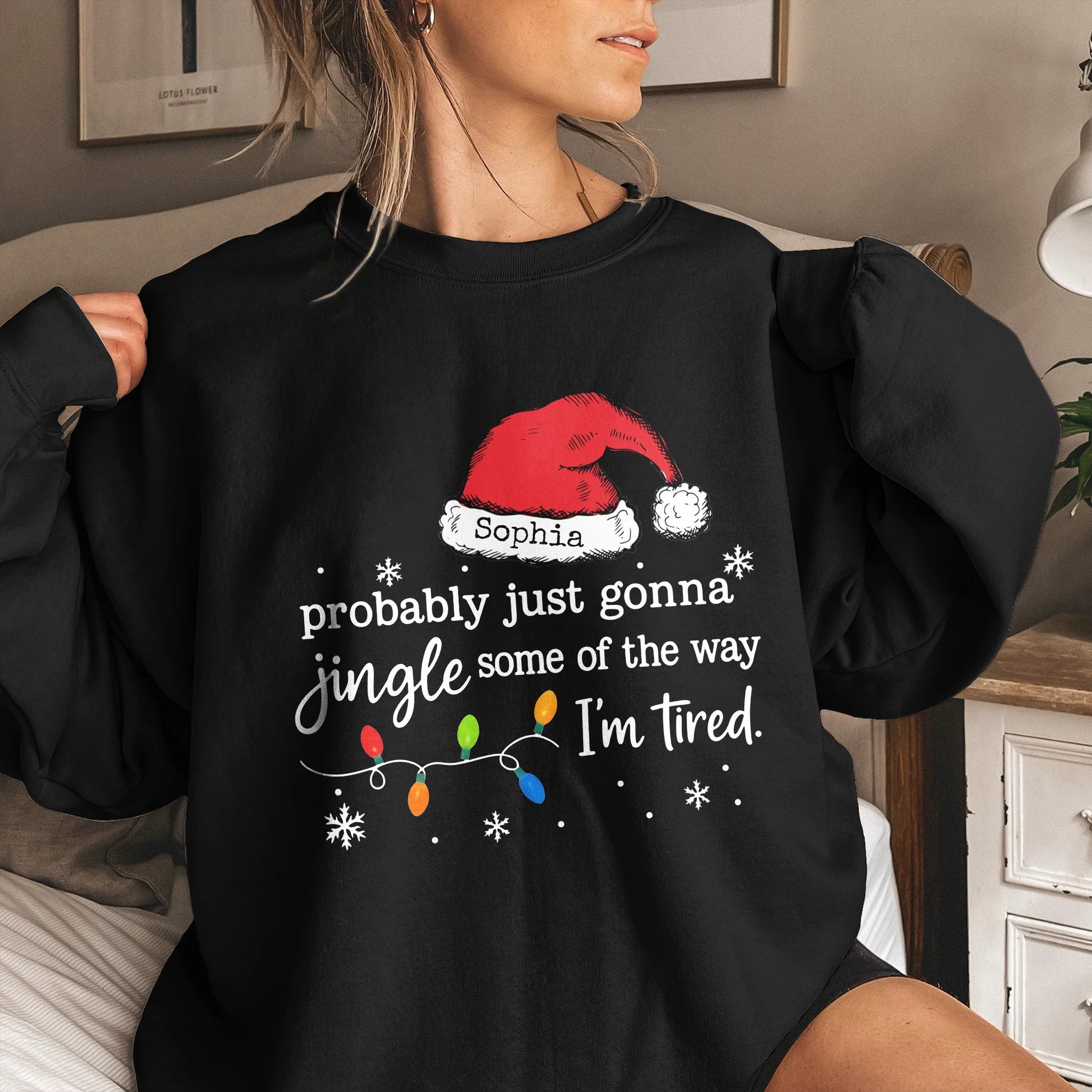 Personalized Christmas Hoodie for Women - Funny Holiday Design Cloth MagicInPrints
