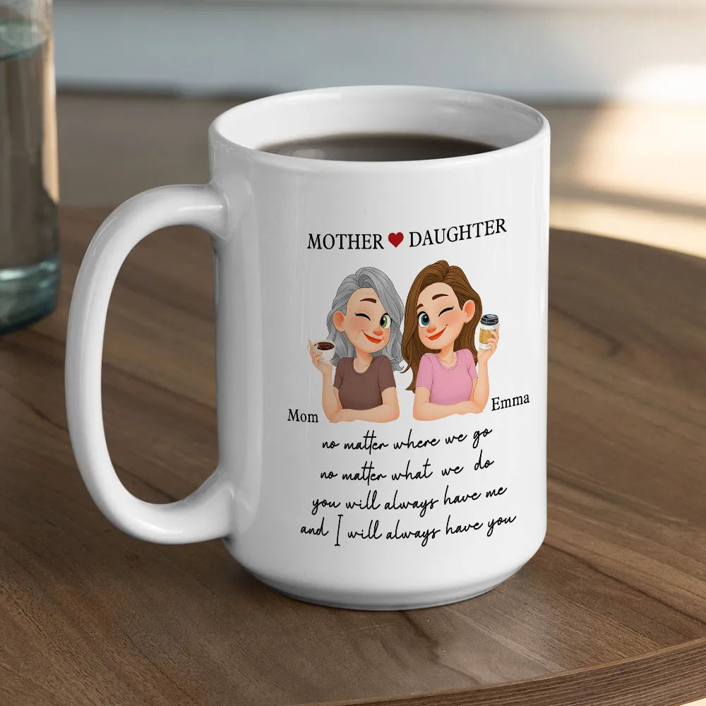 Personalized Mother Daughter Coffee Mug Gift - Sentimental Keepsake Cup MagicInPrints