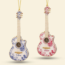 Load image into Gallery viewer, Strum Your Memories: Personalized Guitar Ornament - Perfect Gift for Music Lovers Ornament PopCulturePrints
