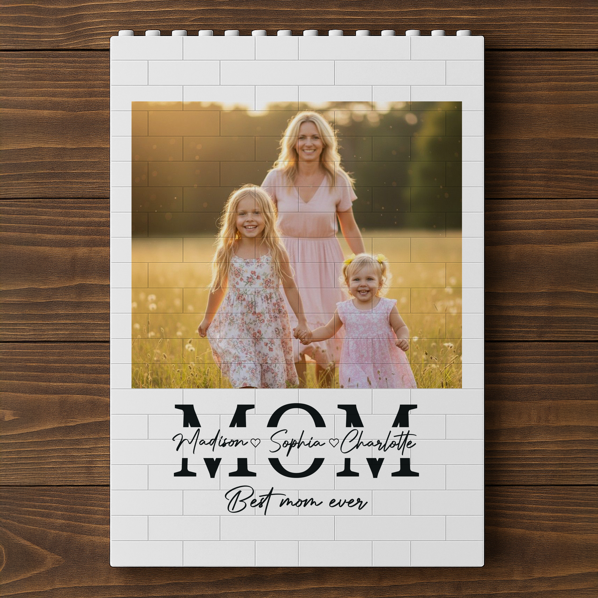Personalized Photo Block for Mom - Custom Family Gift for Mother's Day Plaque MagicInPrints