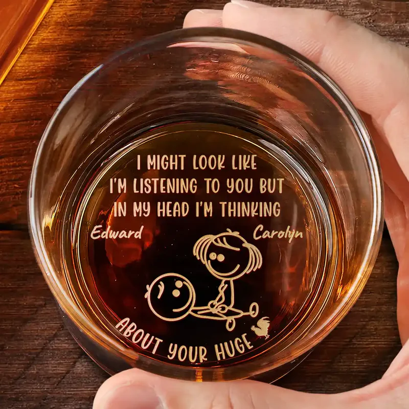 Personalized Engraved Whiskey Glass for Couples - Humorous Gift for Anniversaries Cup MagicInPrints