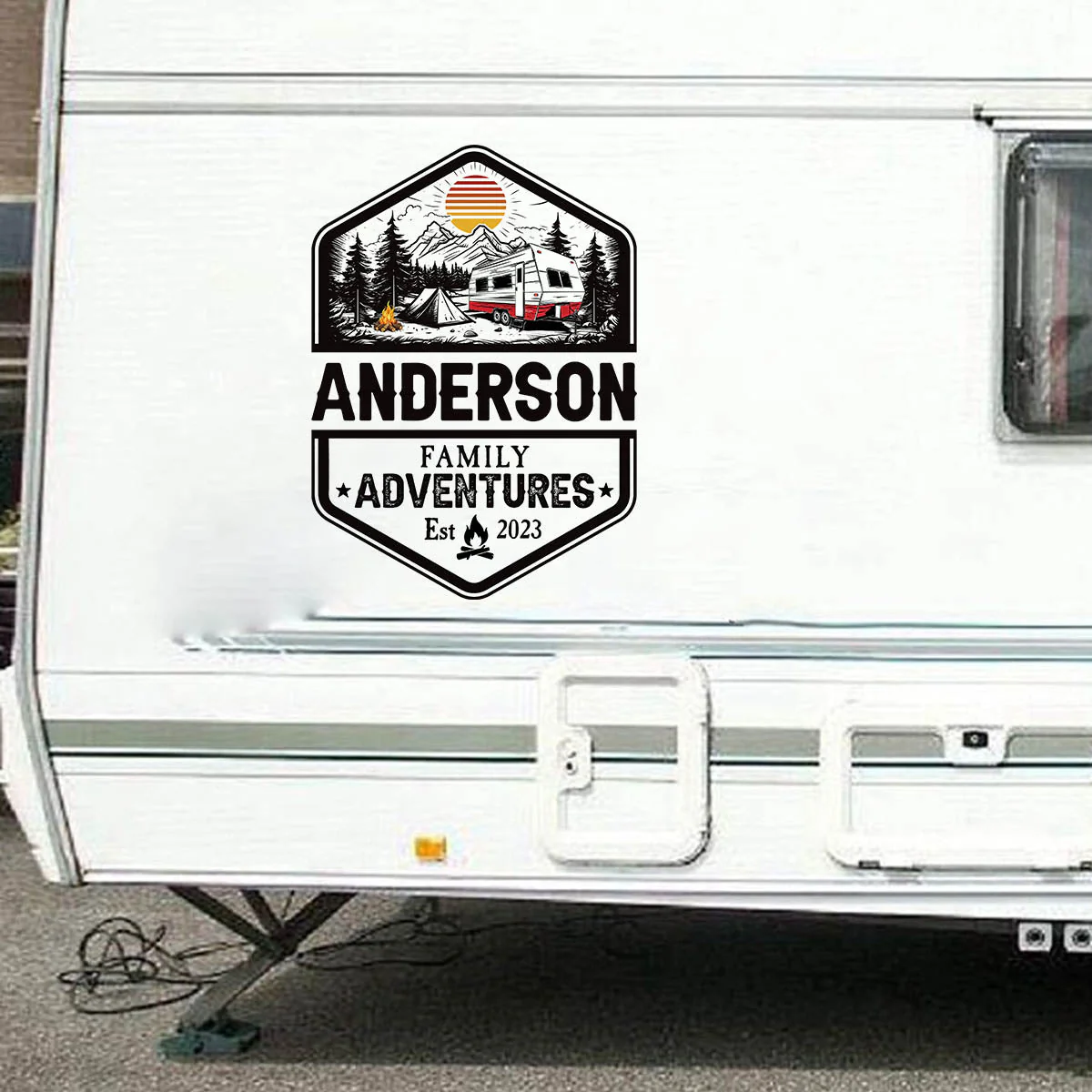 Custom Family Adventure RV Decal for Outdoor Enthusiasts - Personalized Camping Decor Sticker MagicInPrints