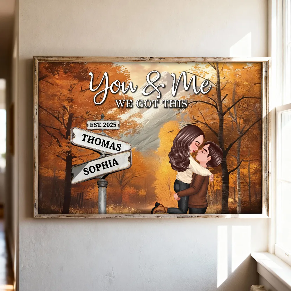 Personalized Couple Canvas Print for Lovers - Romantic Home Decor Poster or Canvas MagicInPrints