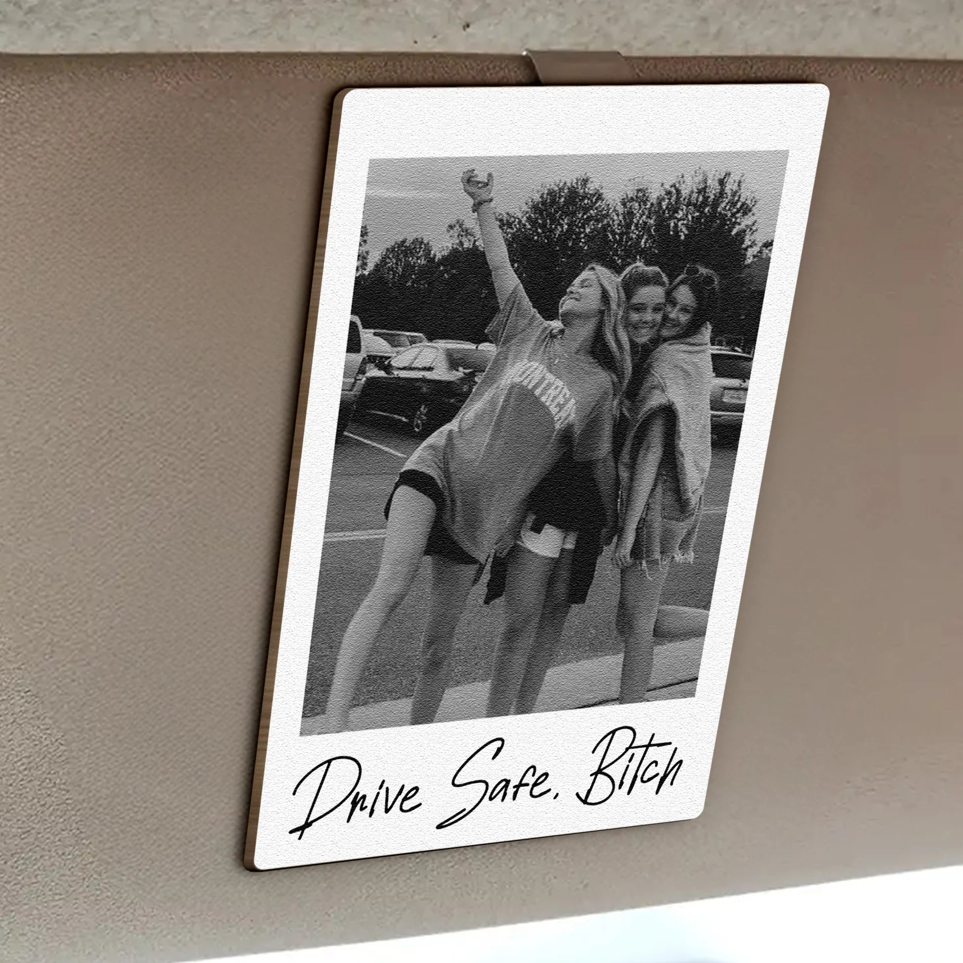 Custom Photo Car Visor Clip for Friends - Sentimental Gift Car Hanger MagicInPrints