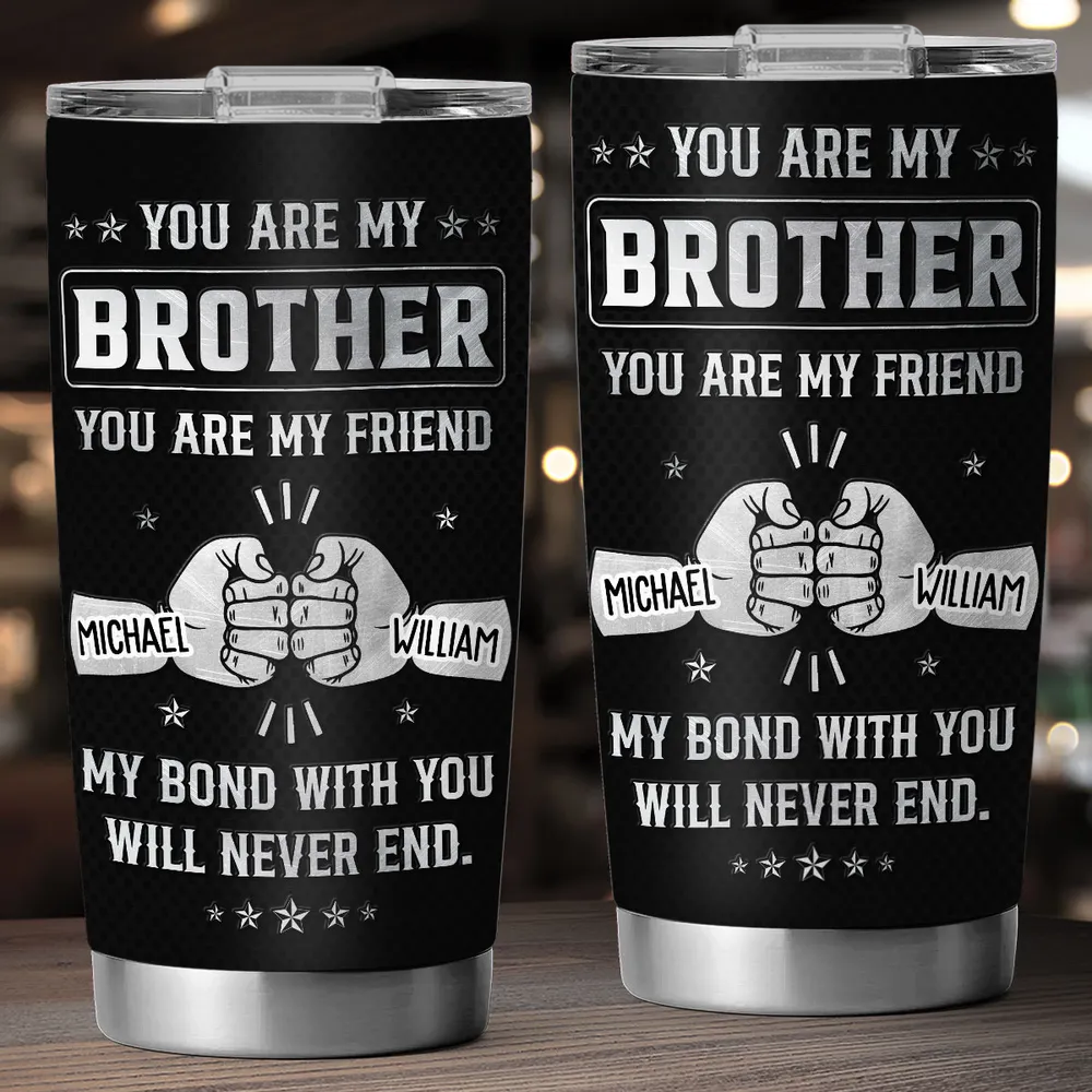 Personalized Brother Tumbler for Men - Sentimental Gift for Sibling Bond Cup MagicInPrints