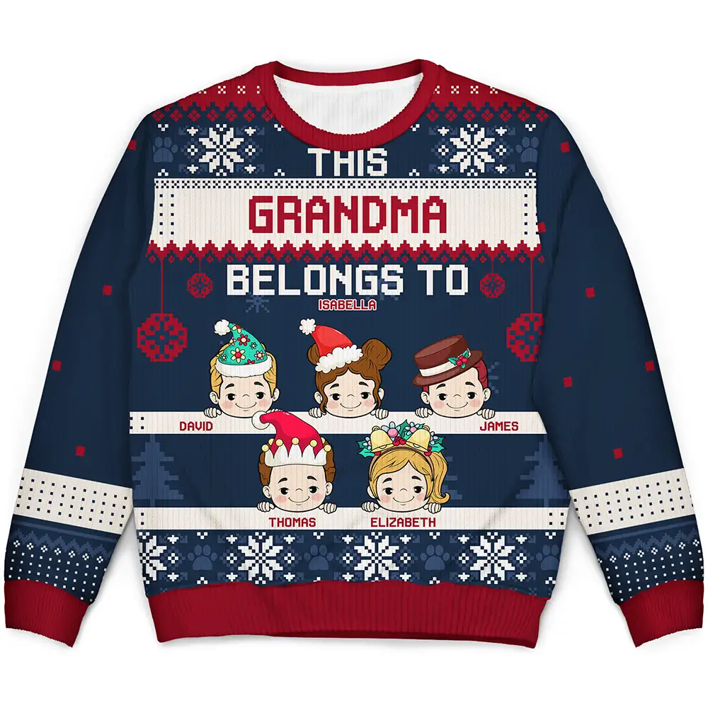 Personalized Grandma Christmas Sweater for Family - Holiday Gift Cloth MagicInPrints