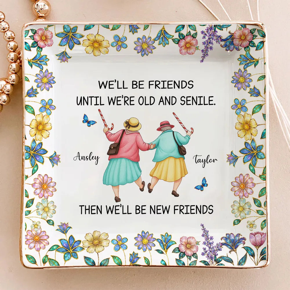 Personalized Friendship Decorative Plate for Women - Sentimental Gift for Friends Jewelry MagicInPrints