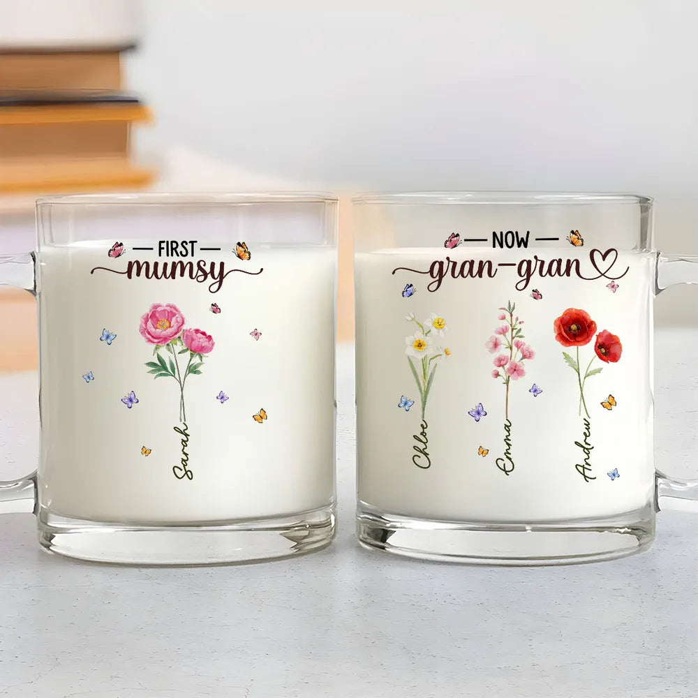 Personalized Floral Mug Set for Mom and Grandma - Mother's Day Gift Cup MagicInPrints