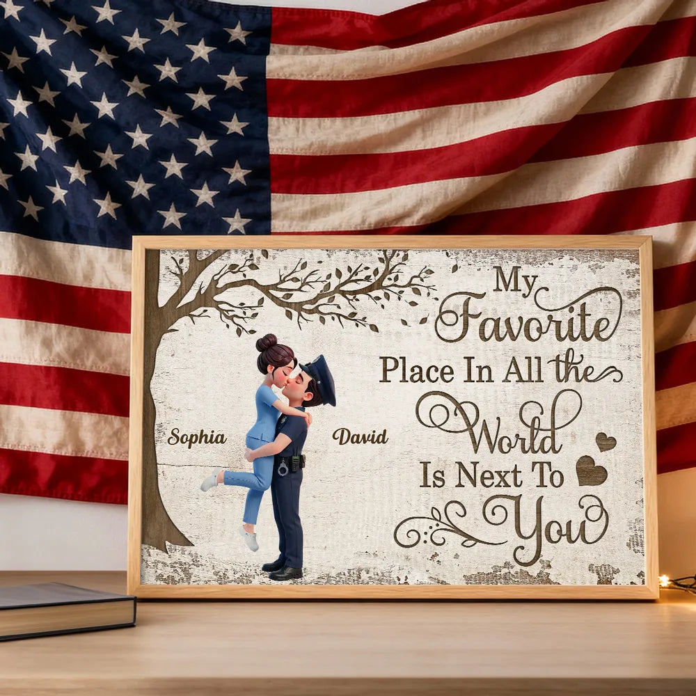 Personalized Romantic Couple Wall Art for Home Decor - Sentimental Gift for Loved Ones Poster or Canvas MagicInPrints