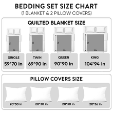 Load image into Gallery viewer, Embrace the Spook – Personalized 3-Piece Quilted Bedding Set – Gift for Halloween Lovers Quilted Bedding Set V2 MagicInPrints
