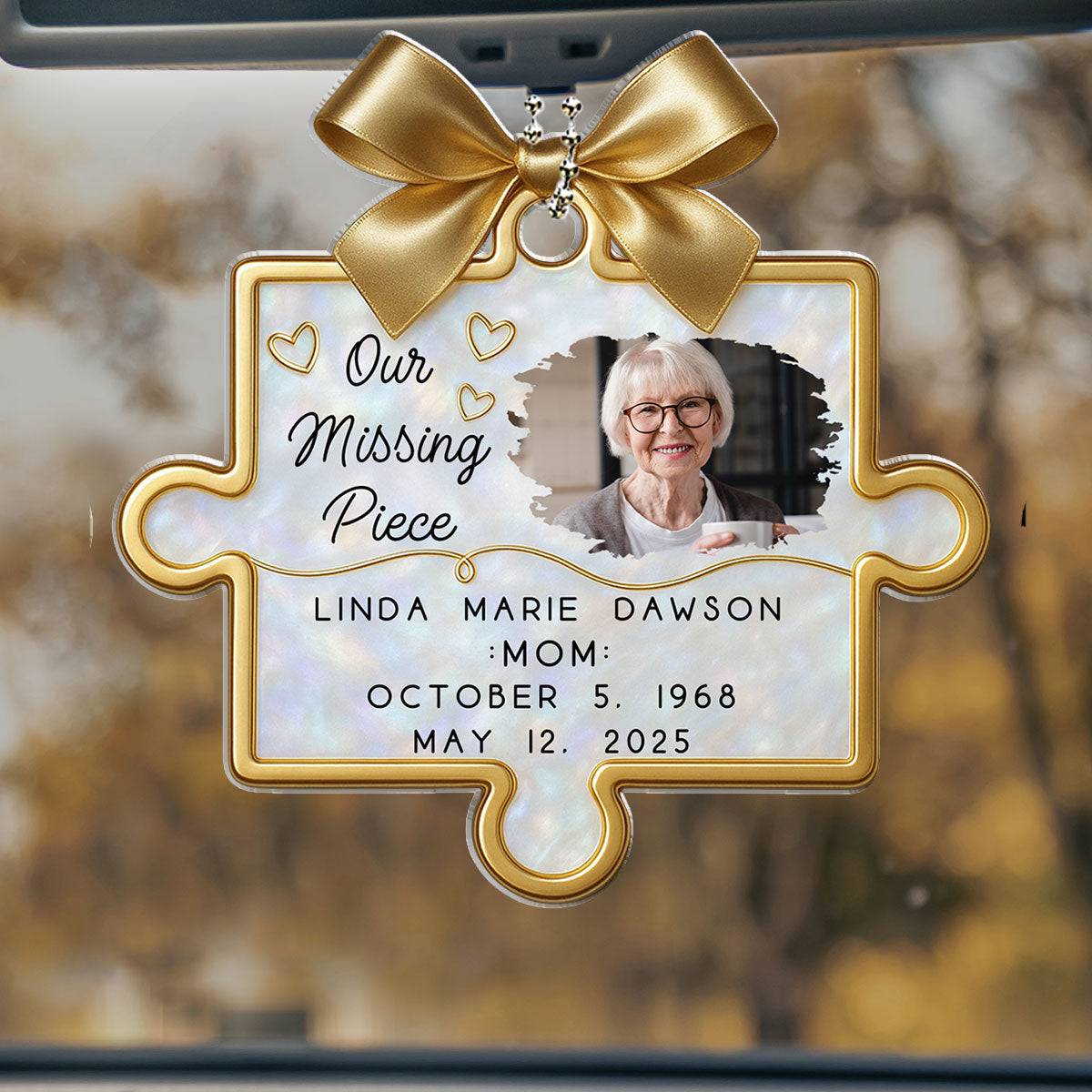 Personalized Memorial Puzzle Piece Ornament for Family - Remembrance Gift Ornament MagicInPrints