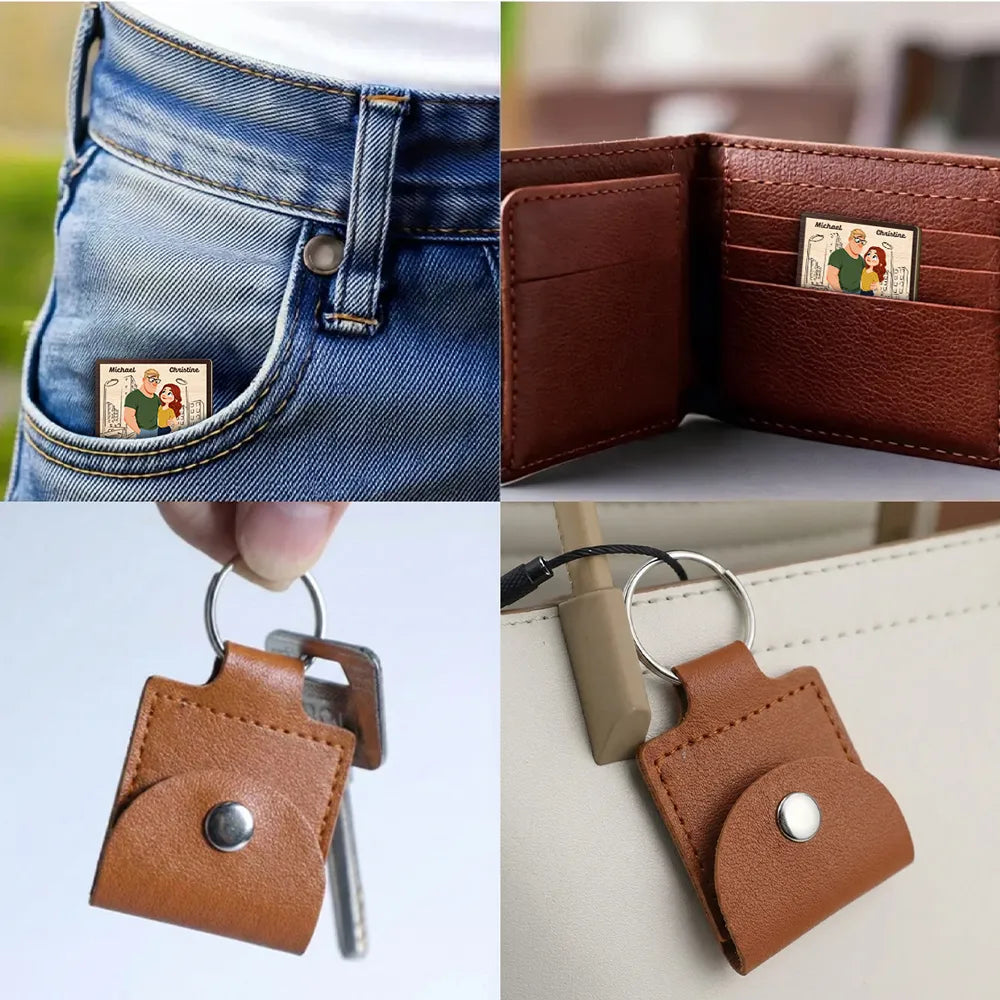 Personalized Couple Keychain with Custom Names - Drive Safe Gift for Loved Ones Keychain MagicInPrints