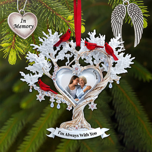 In Memory - Cardinal Memory Custom Photo Ornament - Personalized Memorial Gift for Loved Ones Ornament MagicInPrints