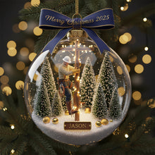 Load image into Gallery viewer, Celebrate the Spirit of Lineman - Personalized Christmas Ornament Ornament MagicInPrints
