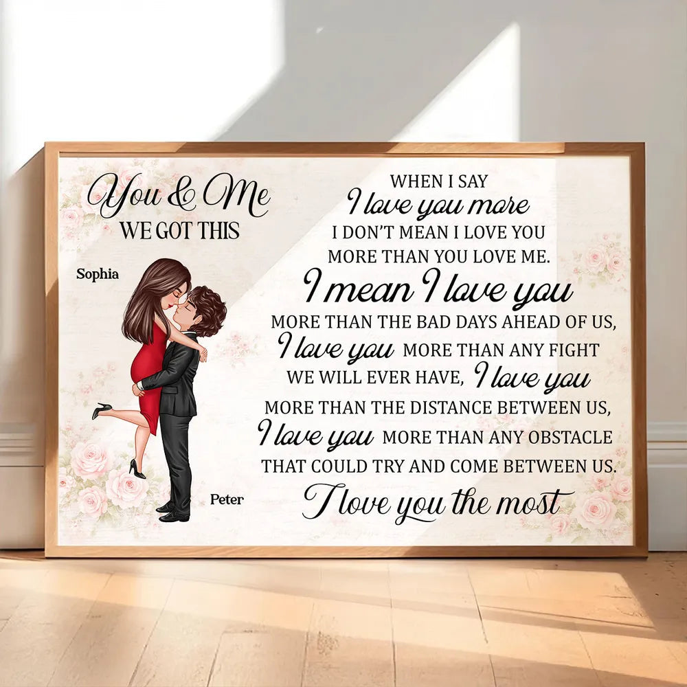 Personalized Romantic Couple Wall Art - Sentimental Gift for Anniversaries Poster or Canvas MagicInPrints