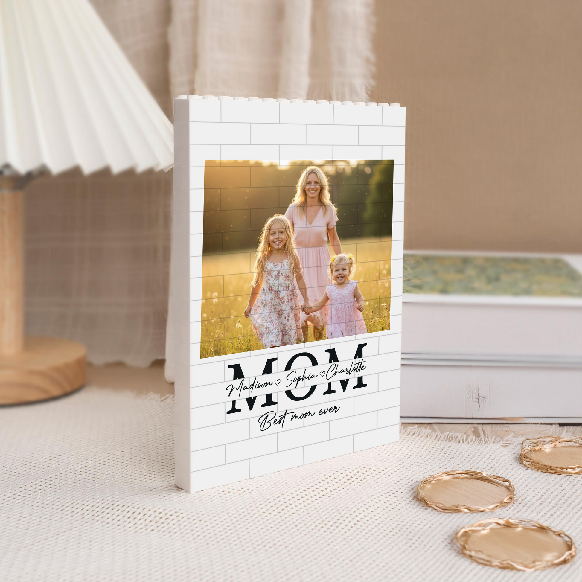 Personalized Photo Block for Mom - Custom Family Gift for Mother's Day Plaque MagicInPrints