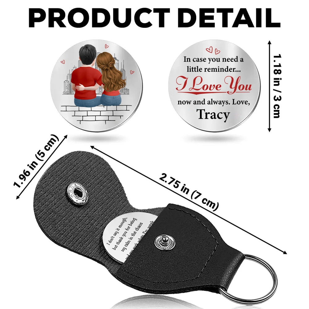 Personalized Couple Keychain Gift for Partner with Love Message - Romantic Keepsake Keychain MagicInPrints