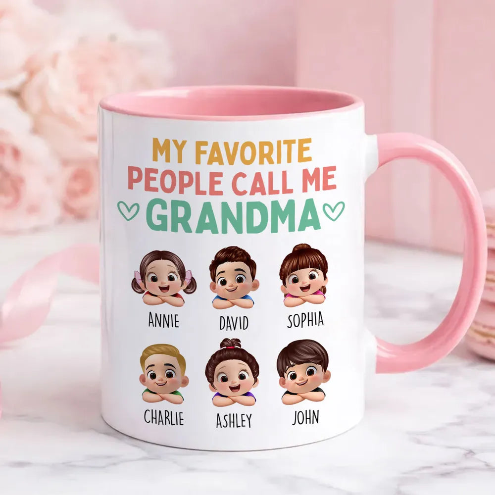 Personalized Grandma Mug for Grandchildren - Heartwarming Gift for Family Cup MagicInPrints