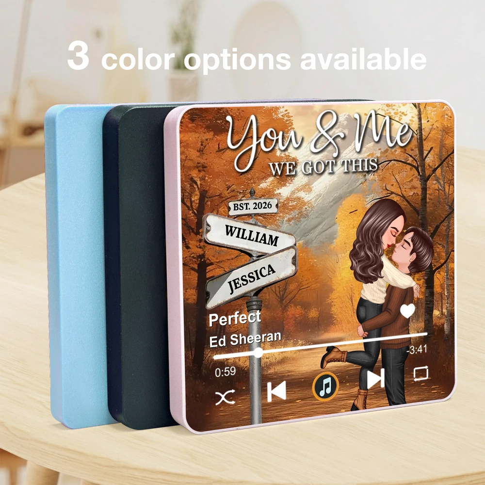 Personalized Music Plaque for Couples - Romantic Gift for Anniversaries Fridge Magnet MagicInPrints