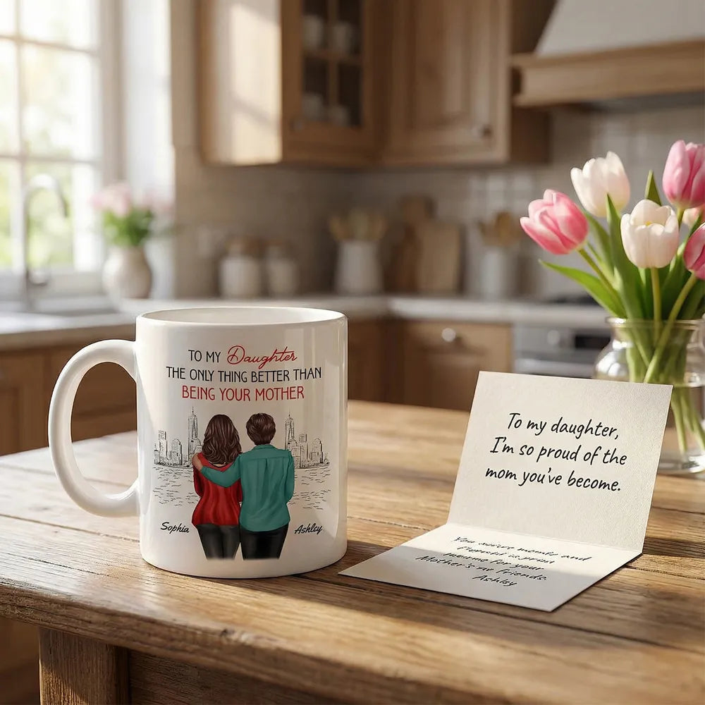 Personalized Mother's Day Mug for Daughter - Sentimental Gift with Custom Names Cup MagicInPrints