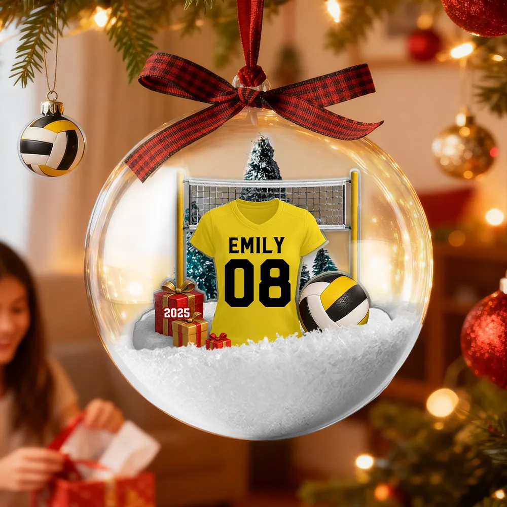 Personalized Volleyball Ornament for Athletes - Christmas Gift Ornament MagicInPrints