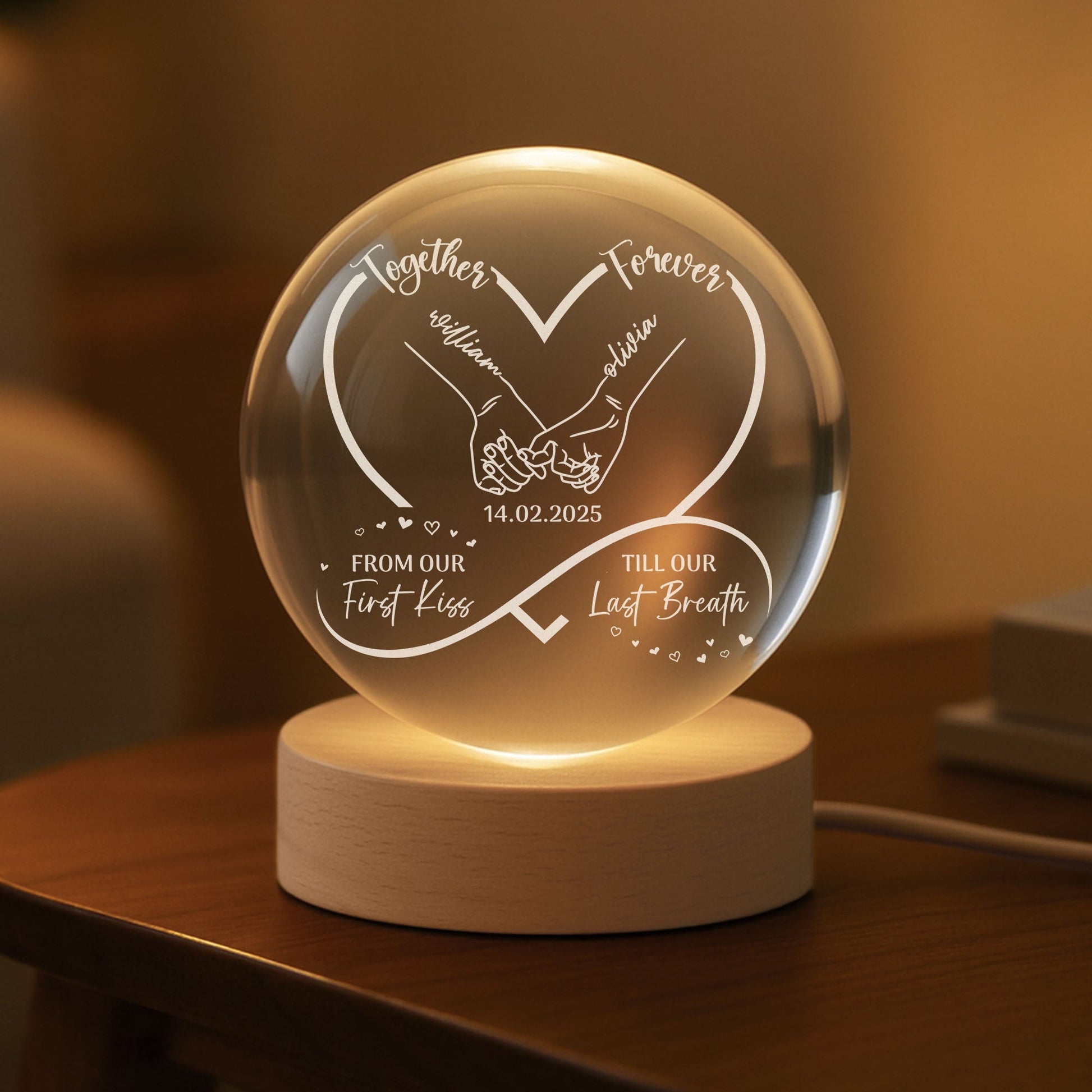 Personalized LED Photo Lamp for Couples - Romantic Gift for Anniversaries Lamp MagicInPrints