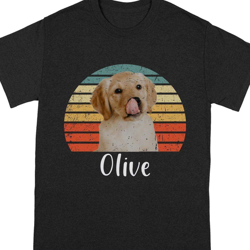 Custom Dog Lover T-Shirt for Adults - Retro Golden Retriever Design Cloth MagicInPrints
