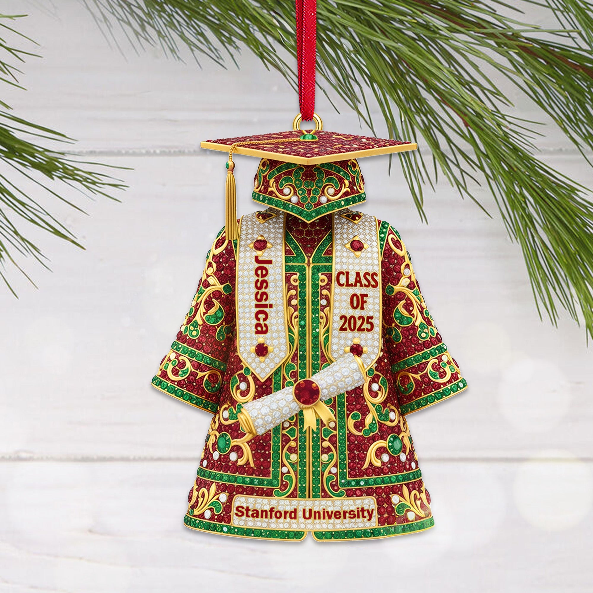 Celebrate Success with a Personalized Graduate Ornament - Custom Gift for Students, Family & Friends Ornament MagicInPrints