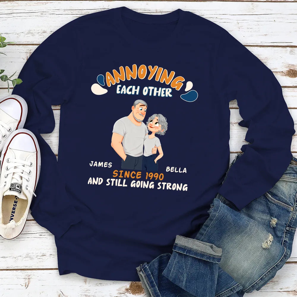 Personalized Couple T-Shirt for Anniversary - Funny Cartoon Design Cloth MagicInPrints