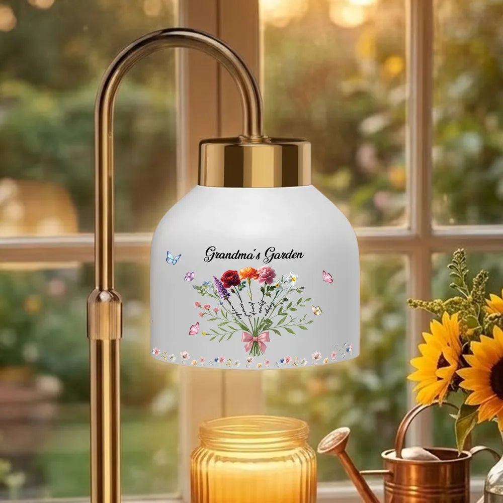 Personalized Grandma's Garden Lamp for Home Decor - Sentimental Gift Lamp MagicInPrints