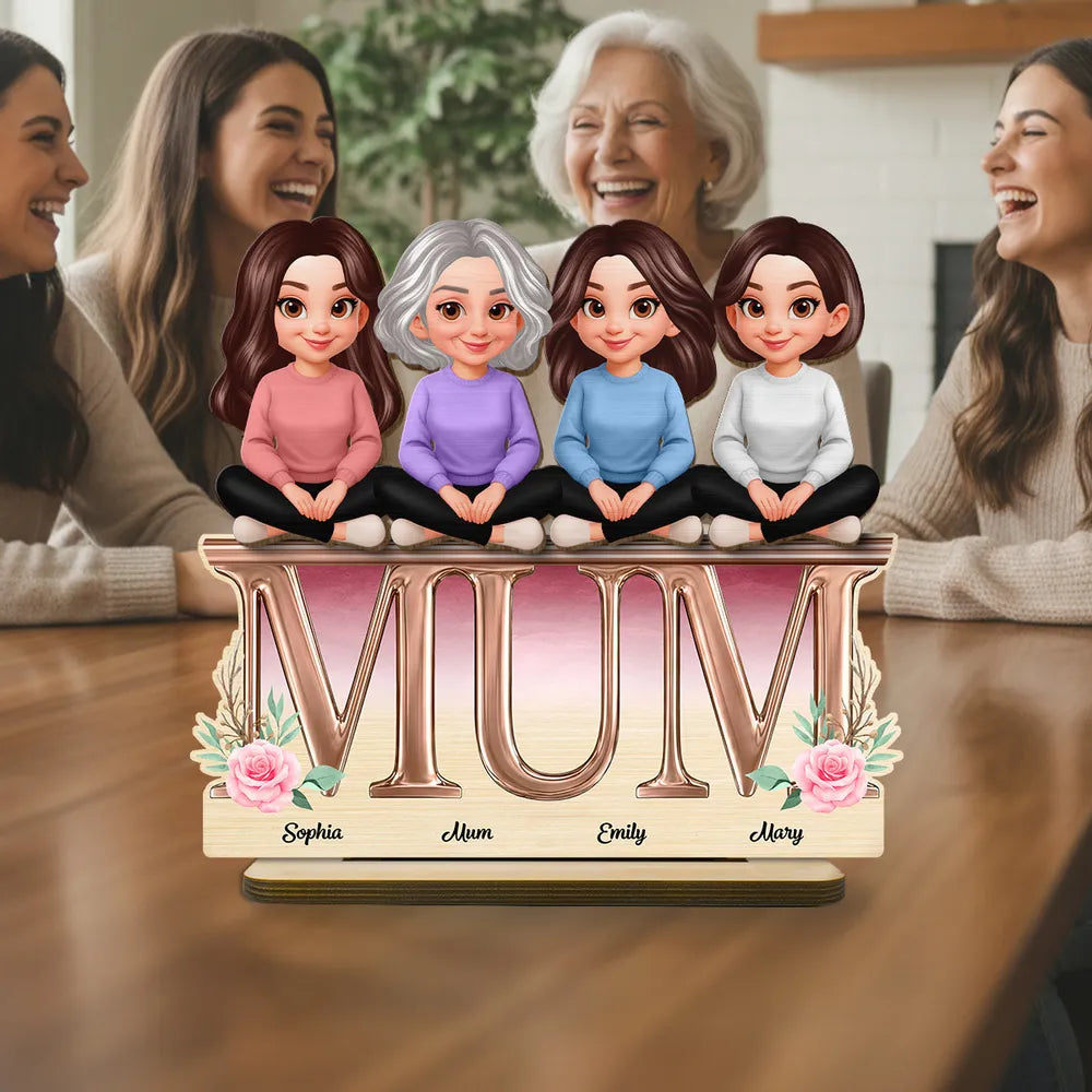 Custom Family Figurine Plaque for Mum - Personalized Gift for Mother's Day Plaque MagicInPrints