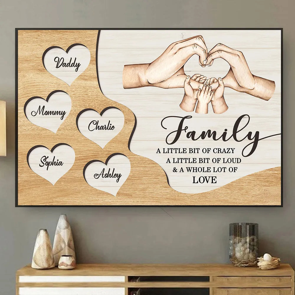 Personalized Family Wall Art for Home Decor - Sentimental Gift Poster or Canvas MagicInPrints