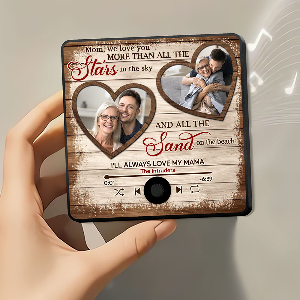 Personalized Music & Photo Fridge Magnet for Mom Fridge Magnet PopCulturePrints